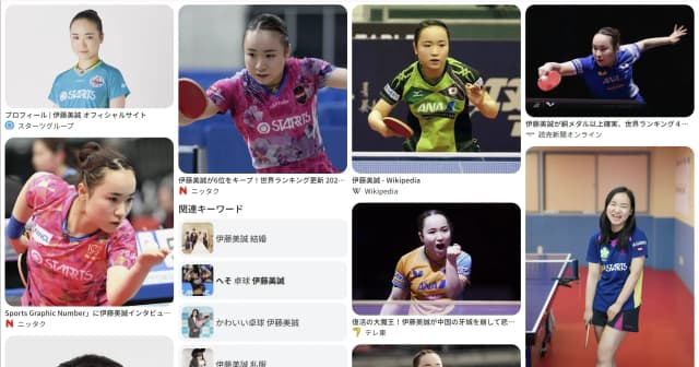 伊藤 美誠｜卓球　好き？嫌い？