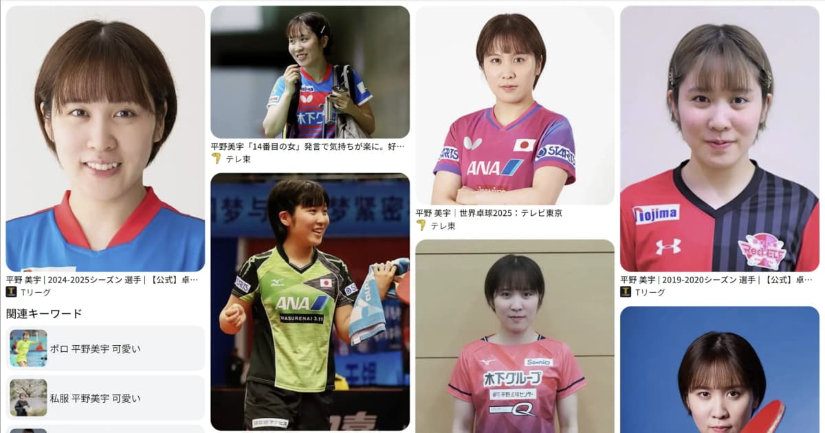 平野 美宇｜卓球　好き？嫌い？